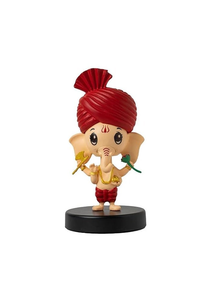 Abelestore Bobblehead Ganesh Ji Figurine - Decorative Home and Office Decor - Image 1